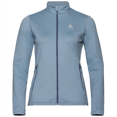 Vest Odlo Women Midlayer Full Zip Alagna Faded Denim