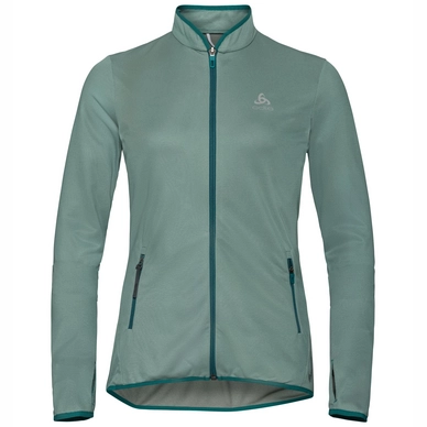 Fleecejacke Odlo Midlayer Full Zip Fli Bayou Surf Spray Stripes Damen