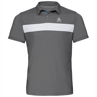 Poloshirt Odlo S/S Nikko Light Odlo Steel Grey Weiß Herren