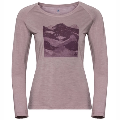 Longsleeve Odlo Top Crew Neck L/S Concord Quail Collage Print SS19 Damen