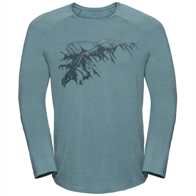 Longsleeve Odlo Top Crew Neck L/S Concord Artctic Mountain Print SS19 Herren