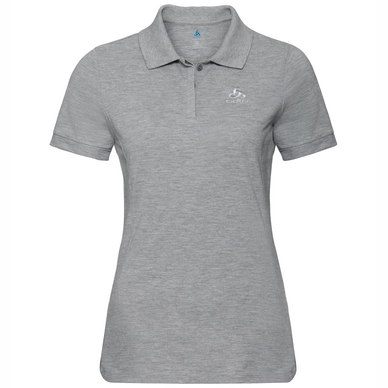 Poloshirt Odlo S/S New Trim Grey Melange Damen