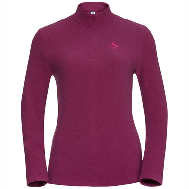 Skipully Odlo Midlayer 1/2 Zip Roy Women Pickled Beet Beetroot Purple Stripes
