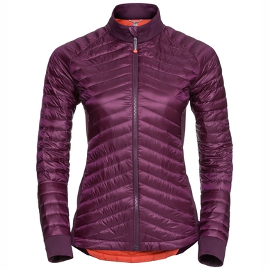 Vest Odlo Midlayer Full Zip Helium Cocoon Women Pickled Beet