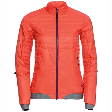 Jas Odlo Cocoon S Zip In Women Hot Coral