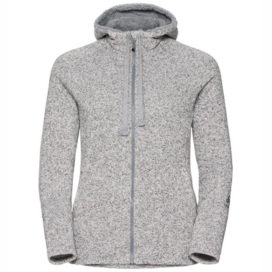 Vest Odlo Women Hoody Midlayer Full Zip Sherpa Hoody Grey Melange