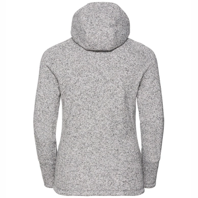 Vest Odlo Women Hoody Midlayer Full Zip Sherpa Hoody Grey Melange