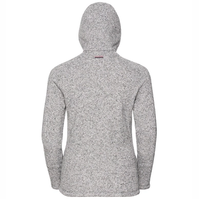 Vest Odlo Women Hoody Midlayer Full Zip Sherpa Hoody Grey Melange