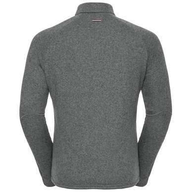 Vest Odlo Men Midlayer Full Zip Sherpa Jacket Grey Melange