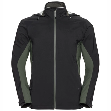 Winterjas Odlo 3In1 Waterton Stretch Men Black Climbing Ivy