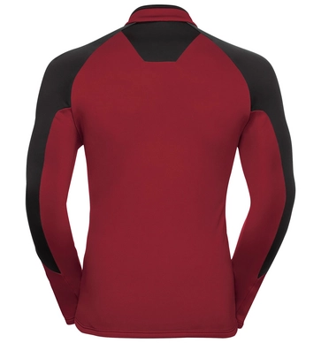 Trui Odlo Midlayer 1/2 Zip Gallatin Men Red Dahlia Black