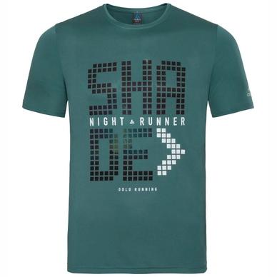 T-Shirt Odlo S/S Crew Neck Alloy Rt Silver Pine Herren