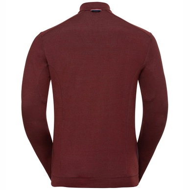Vest Odlo Men Midlayer Full Zip Sierra Zip In Syrah