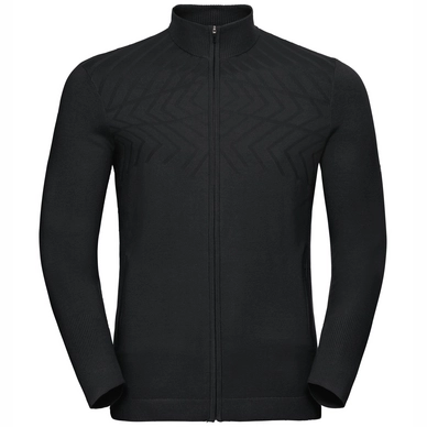 Trui Odlo Men Midlayer 1/2 Zip Unity Kinship Black Melange