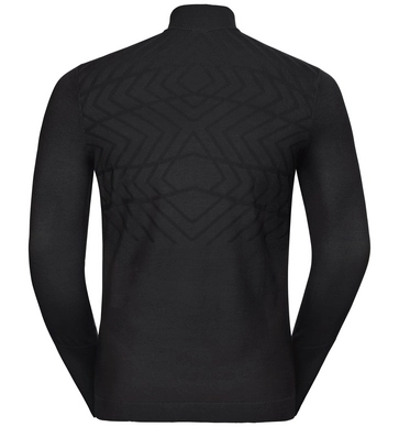 Trui Odlo Men Midlayer 1/2 Zip Unity Kinship Black Melange