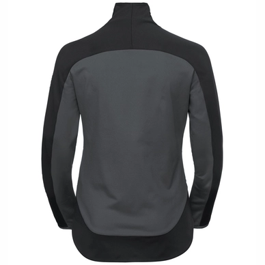 Vest Odlo Women Midlayer Full Zip Skadi Light Odlo Graphite Grey Black