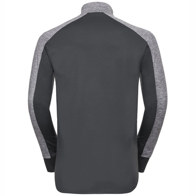 Vest Odlo Men Midlayer Full Zip Skadi Light Grey Melange Odlo Graphite Grey