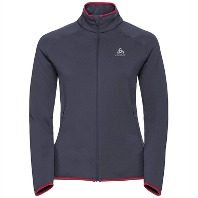 Sweatshirt Odlo Women Midlayer Full Zip Carve Warm Odyssey Grey