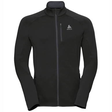 Fleecejacke Odlo Midlayer Full Zip Carve Warm Schwarz Herren