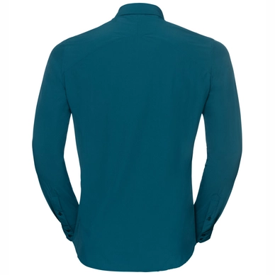 Blouse Odlo Men L/S Saikai Cool Light Blue Coral