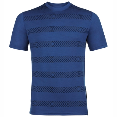 T-Shirt Odlo Top Crew Neck S/S Alliance Sodalite Blue Placed Print FW18 Herren