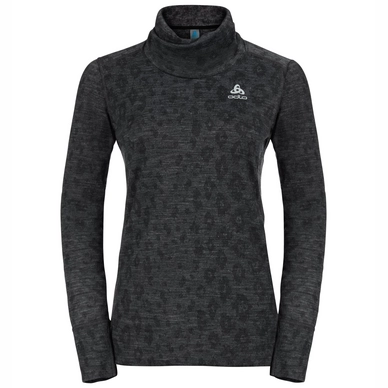 Longsleeve Odlo L/S Turtle Neck Vermont II Melange Damen Schwarz