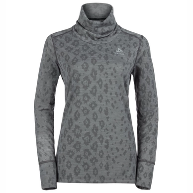 Longsleeve Odlo L/S Turtle Neck Vermont II Grey Melange Damen