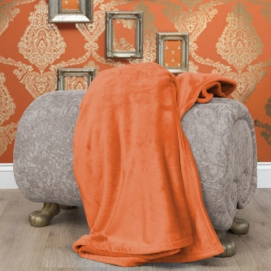 Plaid HNL Deco Flannel Fleece Orange