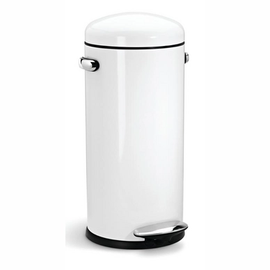 simplehuman Round Retro Step Can Wit 30L