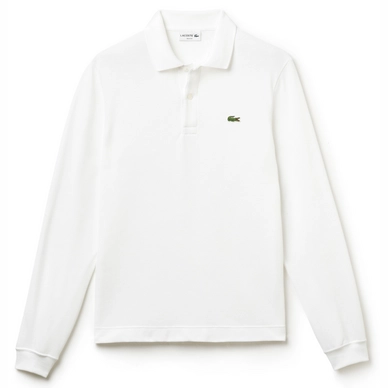 Polo Shirt Lacoste Longsleeve Slim Fit Blanc