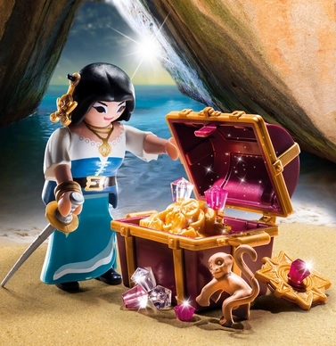 Playmobil Piratenvrouw Met Schatkist