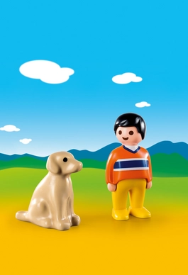 Playmobil 1.2.3 Man Met Hond