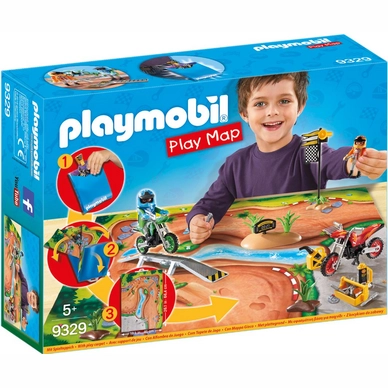 Playmobil Motorcrossers Met Plattegrond