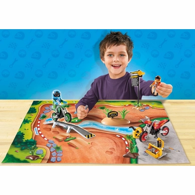 Playmobil Motorcrossers Met Plattegrond