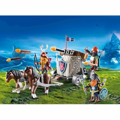 Playmobil Mobiele Ballista Met Ponys En Dwergen