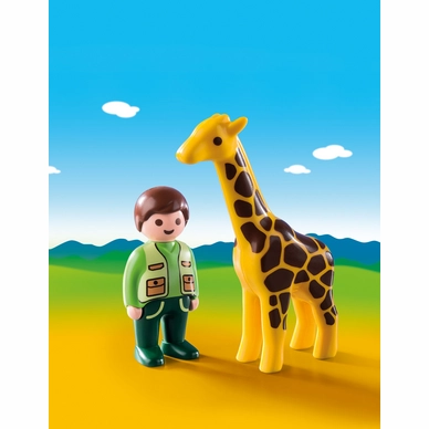 Playmobil Dierenverzorger Met Giraf