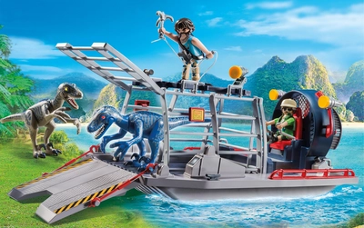 Playmobil Luchtkussenboot Met Dinokooi
