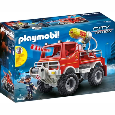 Playmobil Brandweer Terreinwagen Met Waterkanon