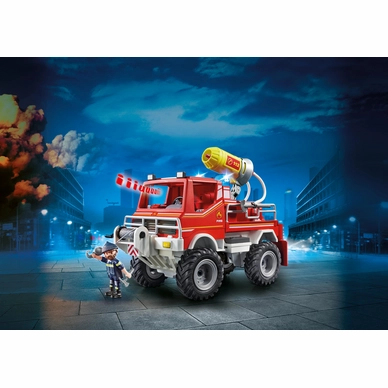 Playmobil Brandweer Terreinwagen Met Waterkanon
