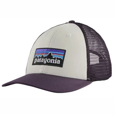 Cap Patagonia Unisex P6 Logo LoPro Trucker Hat White w/Piton Purple