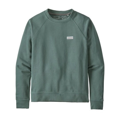 Trui Patagonia Women Pastel P6 Label Organic Crew Sweatshirt Regen Green