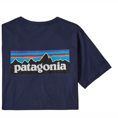 T-Shirt Patagonia Hommes P6 Logo Organic T-Shirt Classic Navy