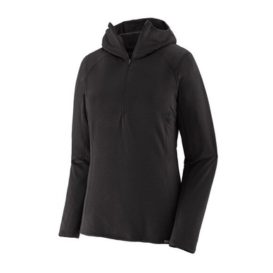 Sweat Patagonia Women Cap TW Zip Neck Hoody Black