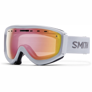Ski Goggles Smith Prophecy OTG White Frame Red Sensor Mirror