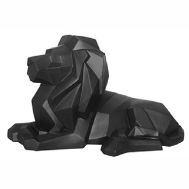 Statue PT Living Origami Lion Polyresin Matte Black