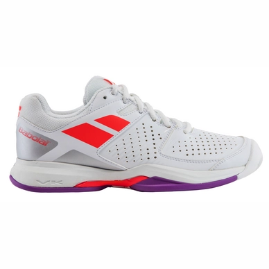 Chaussures de Tennis Babolat Pulsion All Court Women White Fluo Red