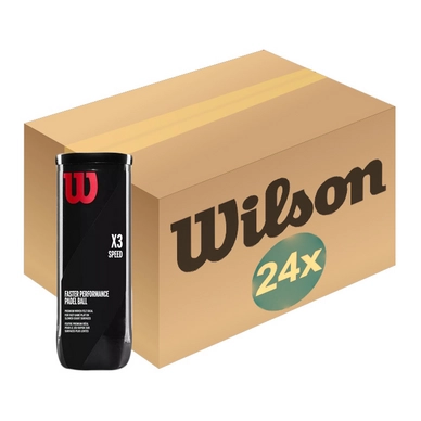 CARTON DE 24 TUBES DE 3 BALLES WILSON ROLAND GARROS OFFICIAL CLAY