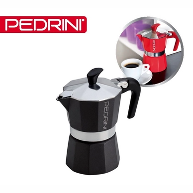 Percolator Pedrini Espresso 2-kops Antraciet