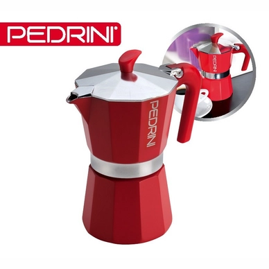 Percolator Pedrini Espresso 6-kops Red