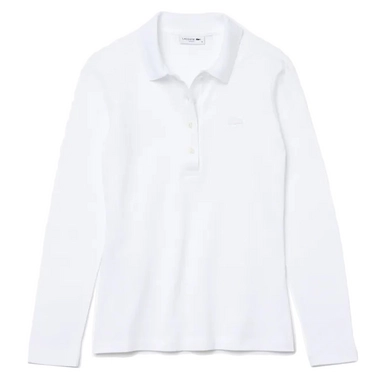 Poloshirt Lacoste PF5464 Longsleeve Slim Fit White Damen
